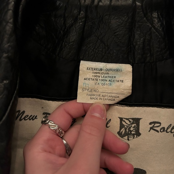 Vintage real leather biker vest - Picture 4 of 6